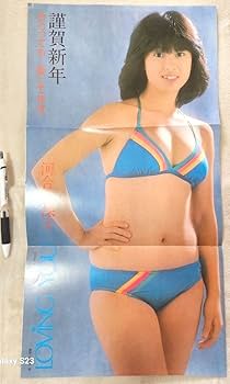 Amazon.co.jp: 河合奈保子 ピンナップポスター 水着ビキニ当時物